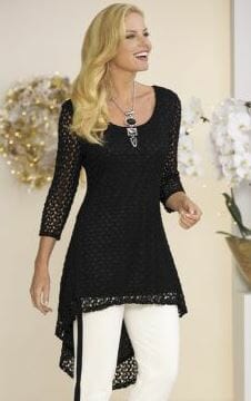Nothing says sassy like a knit top with a hi-low hemline. 