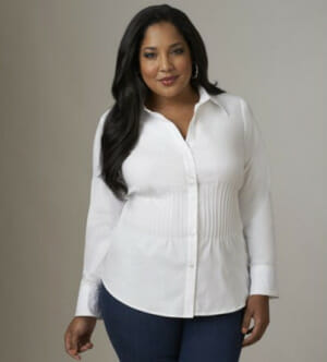A good white shirt can be worn with anything: a pencil skirt, trousers, shorts and more