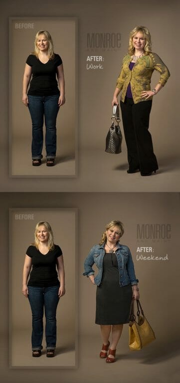 Shape Solution: Hide hips and add height