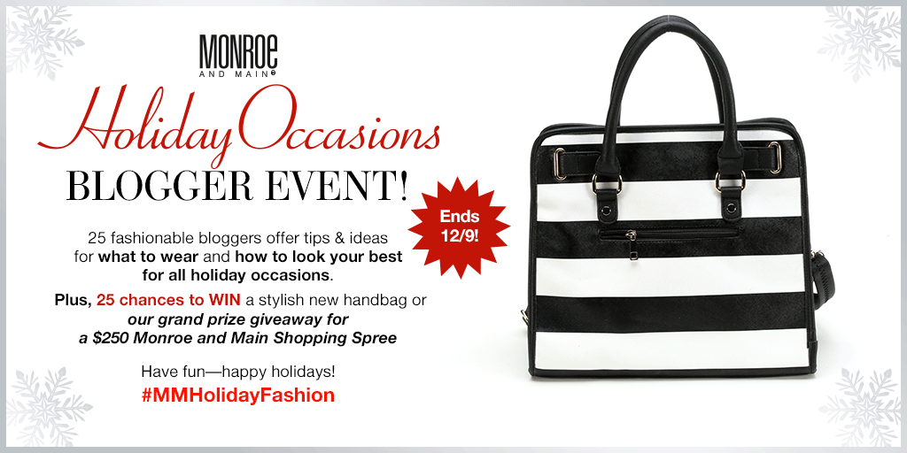 Monroe and Main Holiday Occasions Blogger Event