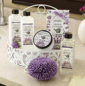 With the winter winds blowing, most people have dry skin. Help your office mate to relax and enjoy him or herself while taking a soak with a bath set.