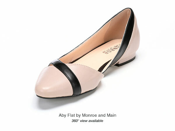 Pink and black Flat