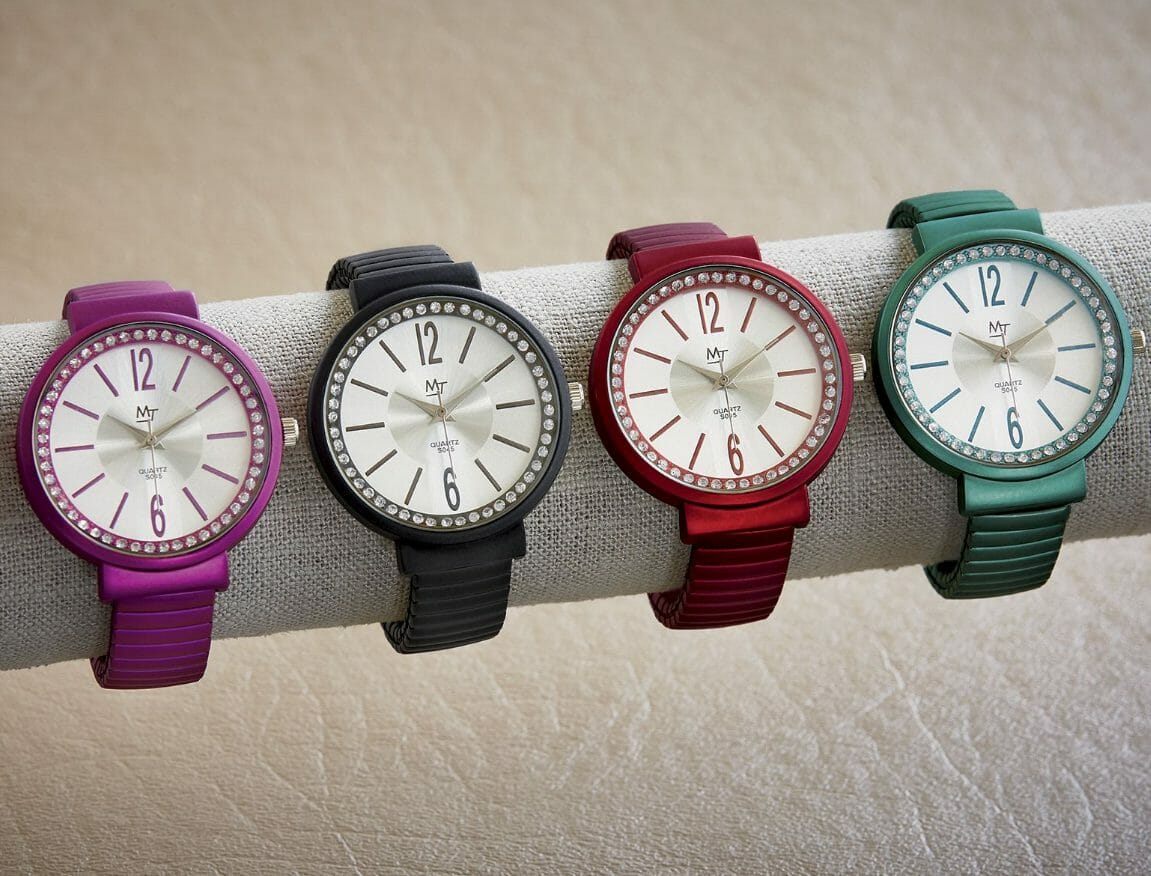 Crystal Stretch Band Watch