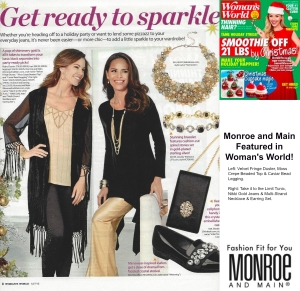 2 women in different outfits with sparkly accessories