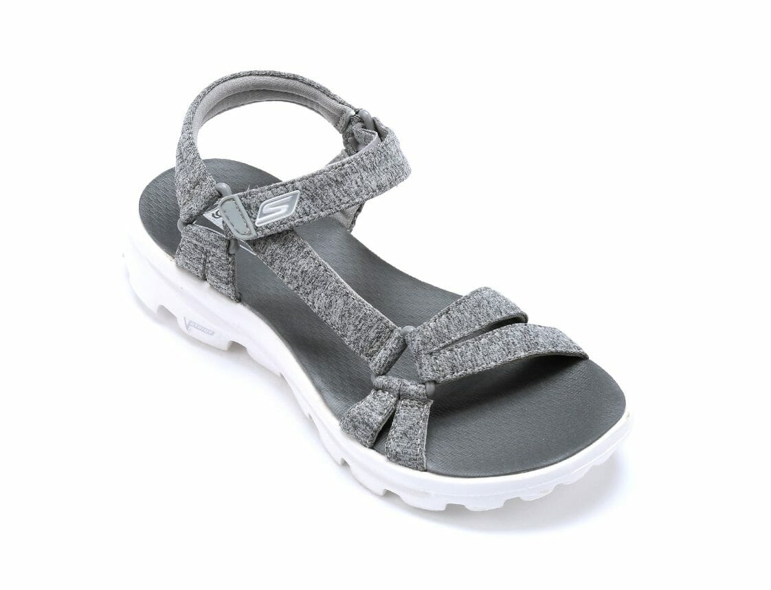 Go on adventures in style and comfort! Soft, durable fabric upper with GOga Mat technology cushioned footbed, shock absorbing, lightweight GOwalk midsole and V-Stride angled outsole that complements a natural walking gait. Resalyte midsole. Multi-directional traction outsole.