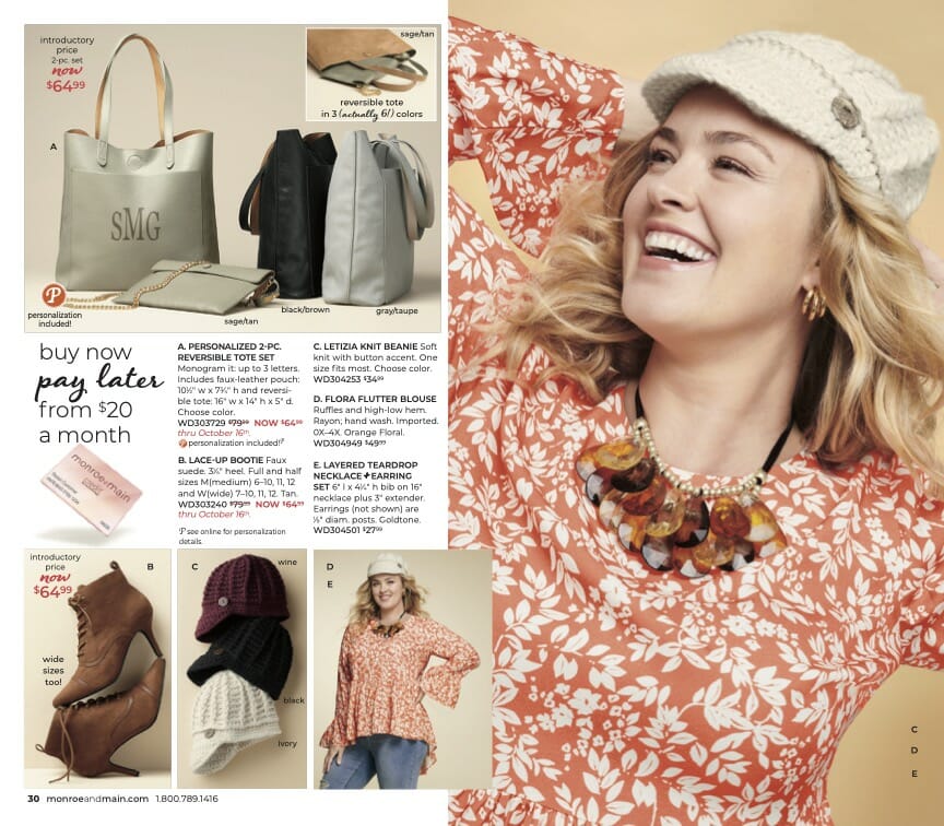 monroe+main fall catalog plus-size fashions