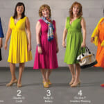 1 Shapely Dress, 5 Colorful Looks-Employee Models