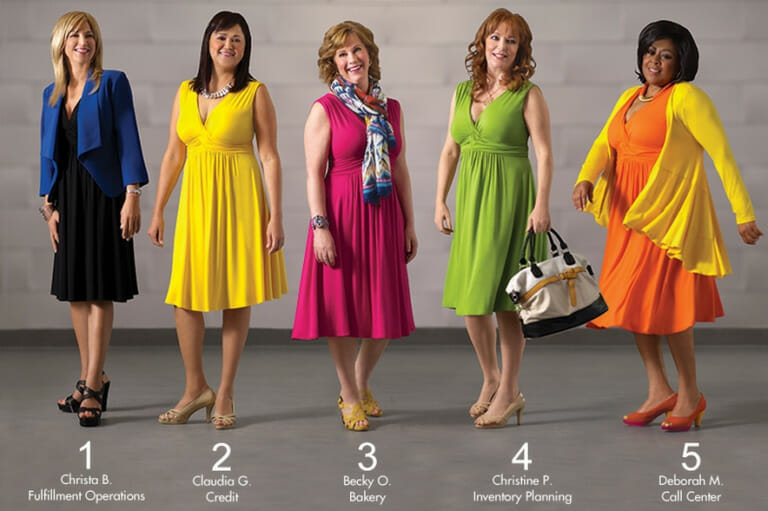 1 Shapely Dress, 5 Colorful Looks-Our staff's twist on our best-selling, Knot Your Mother's Dress.