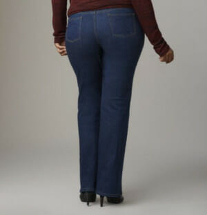 Don't go for jeans that are baggy. They should fit your curves and make you look and feel slimmer.
