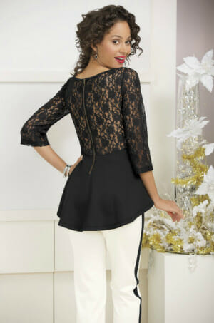 Lace is a wonderful way to show just the right amount of skin.