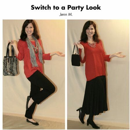 Switch to a Party Look with Comeback Momma blogger. 