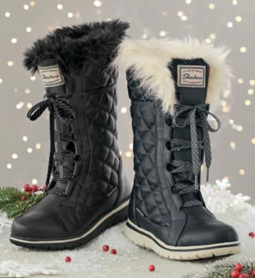 Skechers tall quilted boots