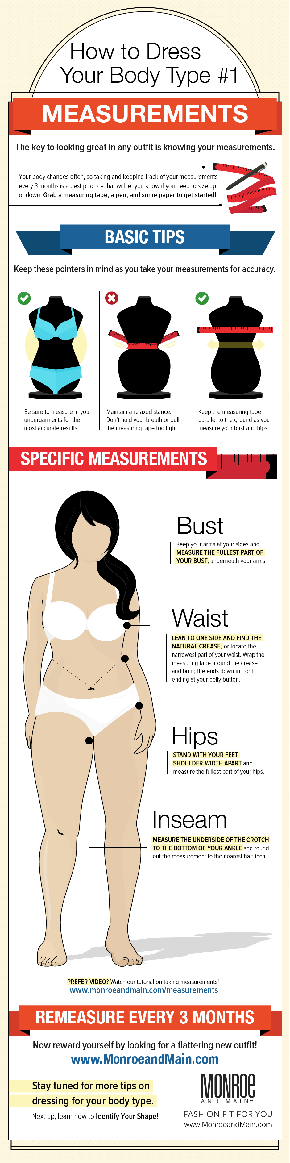 How to Take Measurements for A Dress: By Your Body Type