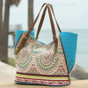 Multi-pattern handbag