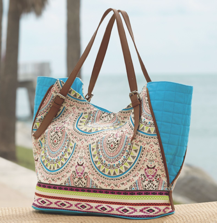 Multi-pattern handbag