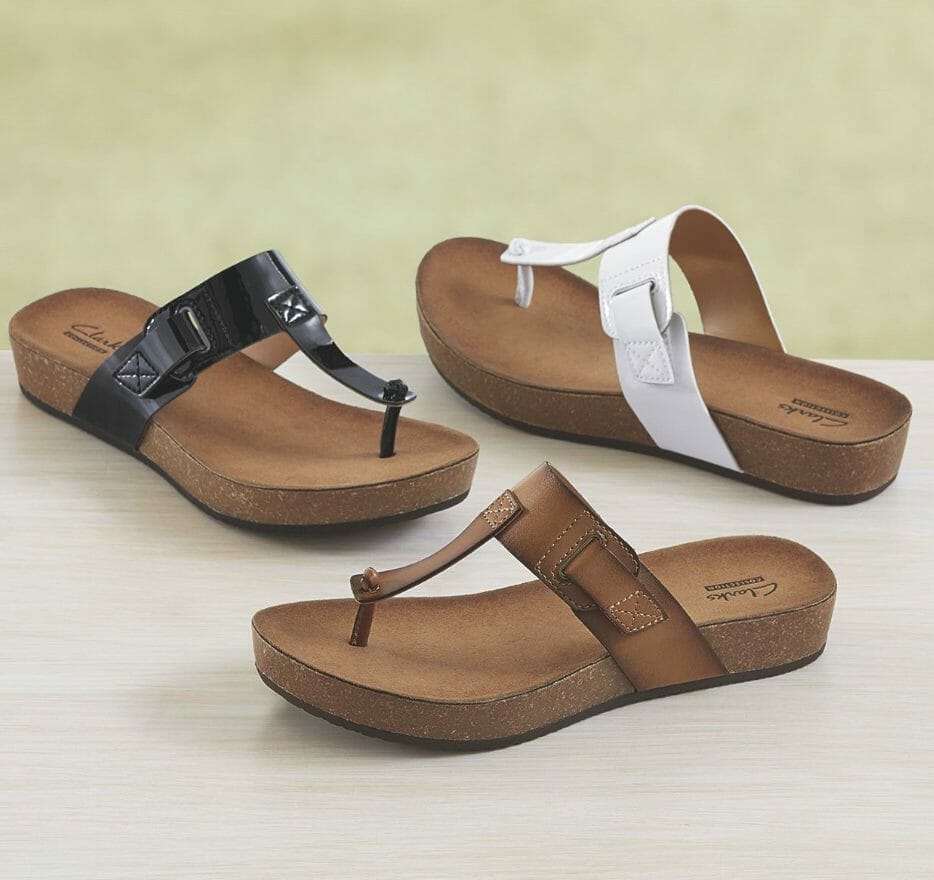 A thong sandal can be among the many sandals that are safe for work.
