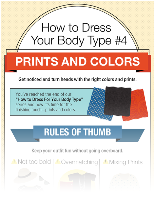 How to Dress Your Body Type Infographic Colors & Prints