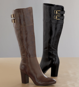 tall boot in brown or black