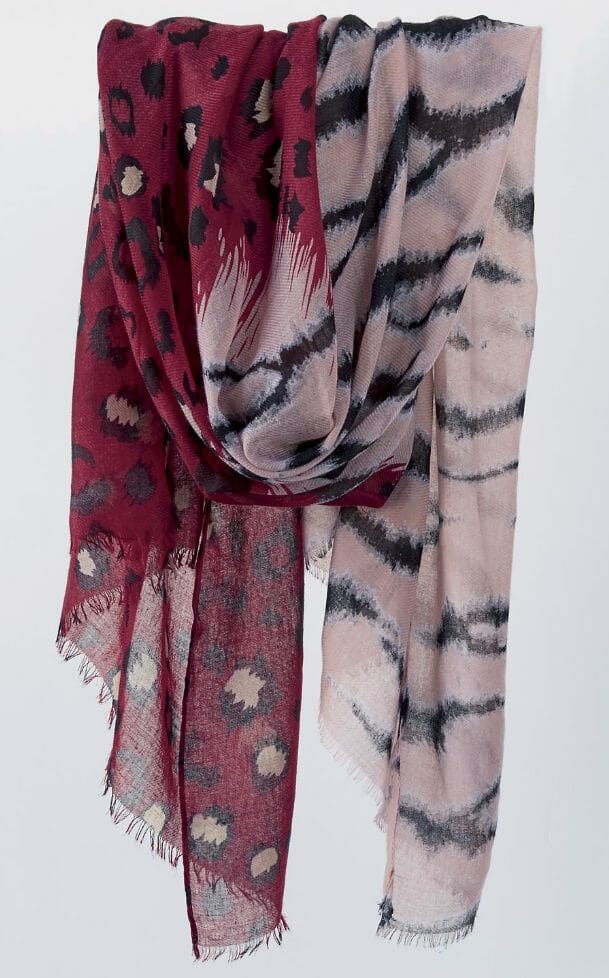 animal print scarf