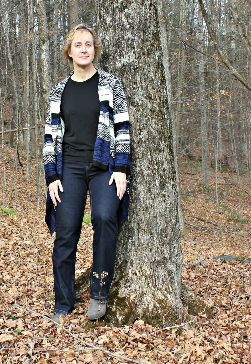 Blogger wearing Monroe and Main Sweater