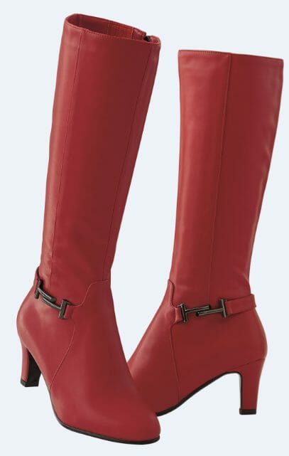 Tall Red Dress Boots