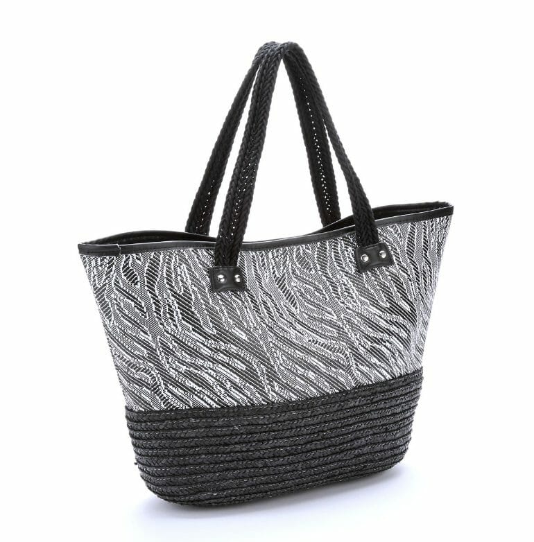 Tribal Straw Tote Bag from Monroe and Main