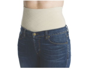 woman in tummy trimmer and jeans